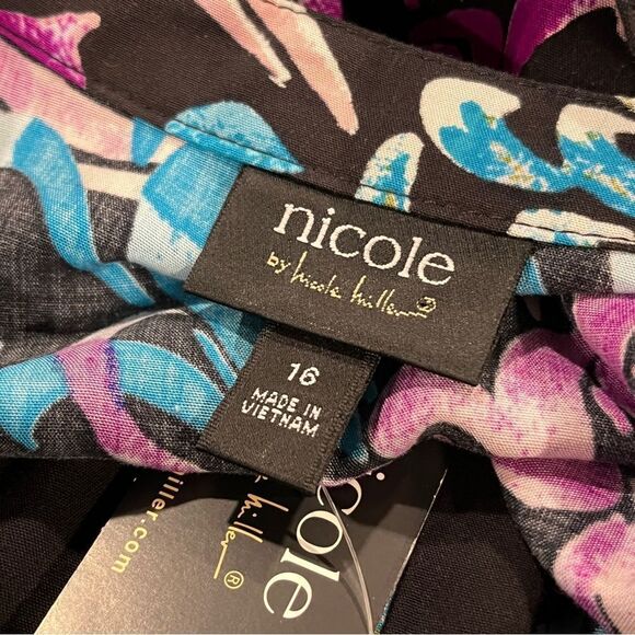 Nicole Miller Floral Sleeveless plus size Dress size 16 - Picture 10 of 13